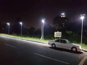 50w allt í tveimur litíum sólargötuljósum